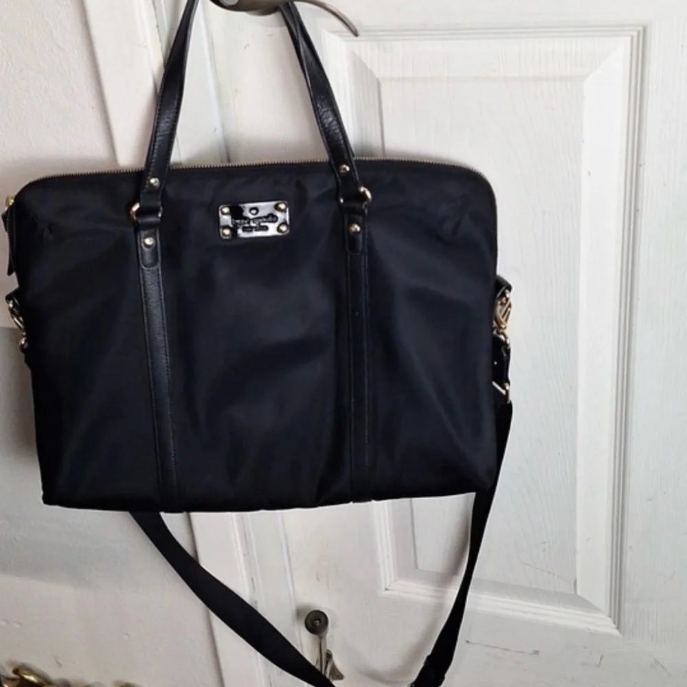 Kate Spade New York Black Gramercy Park Calista Laptop Bag